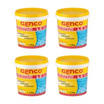 Kit 4 Balde De Cloro Granulado 3 Em 1 Piscina Genco 2,5kg Kit 4 Balde De Cloro Granulado 3 Em 1 Piscina Genco 2,5kg
