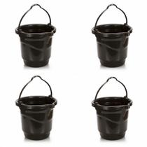 Kit 4 Baldes Graduados 18L com Bico Preto Ercaplast Kit 4 Baldes Graduados 18L com Bico Preto Ercaplast