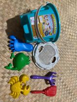 Kit 4 baldinho de areia brinquedo