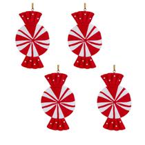 Kit 4 Balinha Candy Enfeite Natalino Com Cordinha Kit 4 Balinha Candy Enfeite Natalino Com Cordinha
