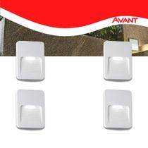 Kit 4 Balizador Elegance 2w 3000k Ip65 4x4 Luz Quente Avant Kit 4 Balizador Elegance 2w 3000k Ip65 4x4 Luz Quente Avant