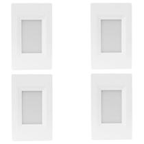 Kit 4 Balizador Embutir Led 4x2 Branco Frio 6500k 2w Escada Kit 4 Balizador Embutir Led 4x2 Branco Frio 6500k 2w Escada