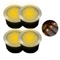 Kit 4 Balizador Spot Led Embutir Para Solo 7w Prova Dágua Kit 4 Balizador Spot Led Embutir Para Solo 7w Prova Dágua