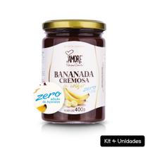 Kit 4 Bananada Cremosa de Colher Zero Adição Açúcare 400g - RB Amore