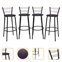Kit 4 Banco Banquetas Alta Banco Para Cozinha Bar Balcão Bistro Bancada Area Gourmet Lazer Itagold Kit 4 Banco Banquetas Alta Banco Para Cozinha Bar Balcão Bistro Bancada Area Gourmet Lazer Itagold