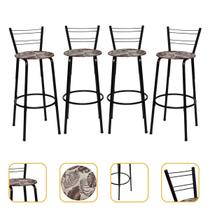 Kit 4 Banco Banquetas Alta Banco Para Cozinha Bar Balcão Bistro Bancada Area Gourmet Lazer Itagold