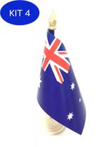 Kit 4 Bandeira De Mesa Da Austrália