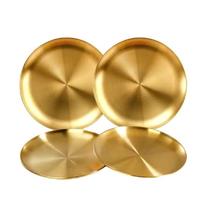 Kit 4 Bandejas Dourada De Servir Inox Luxo 40 Cm Frigopro Kit 4 Bandejas Dourada De Servir Inox Luxo 40 Cm Frigopro