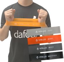 Kit 4 Bands Faixas De Exercicio 5cm Vollo VP1081 Leve, Médio, Forte e Extra Forte Kit 4 Bands Faixas De Exercicio 5cm Vollo VP1081 Leve, Médio, Forte e Extra Forte