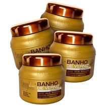 Kit 4 Banho De Verniz Forever Liss Brilho Hidratante 250G