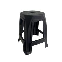 Kit 4 Banqueta Plástica Banco Lanchonete Bares Feira Resistente 120kg Banquinho