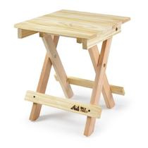 Kit 4 Banquetas Dobráveis de Madeira Maciça