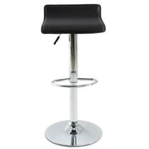 Kit 4 Banquetas Giratória Belo Horizonte Wave Rivatti Assento Estofado em PVC Preto Base Aço Cromado Kit 4 Banquetas Giratória Belo Horizonte Wave Rivatti Assento Estofado em PVC Preto Base Aço Cromado