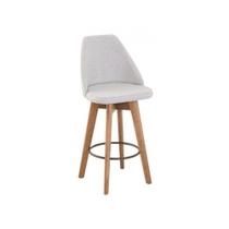 Kit 4 Banquetas Maya Gourmet Giratória-altura 62 Cm Do Chão Até O Assento-tecido Linho