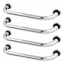 Kit 4 Barra Alça De Apoio 80cm Idoso Deficiente Acessibilidade Para Banheiro