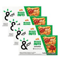 Kit 4 Barra de Cereais & Joy Mixed Nuts Sementes 60g