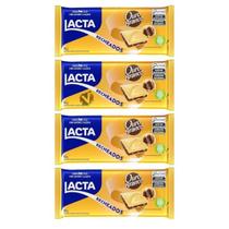 Kit 4 Barra de Chocolate Lacta Recheada Ouro Branco 98g