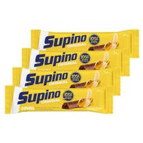 Kit 4 Barra de Fruta Supino Banana com Chocolate com 24g Kit 4 Barra de Fruta Supino Banana com Chocolate com 24g