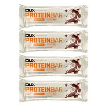 Kit 4 Barra de Proteína Dux Proteinbar Chocolate e Coco 20g de Proteína com 60g Kit 4 Barra de Proteína Dux Proteinbar Chocolate e Coco 20g de Proteína com 60g