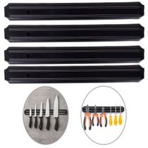 Kit 4 Barra Magnética Imã Suporte Facas Ferramentas 32cm