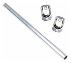 Kit 4 Barra Tubo Churrasqueira Aluminio 90cm Suportes Inox