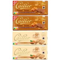 Kit 4 Barras Chocolate Aoleite Suíço Sortidos Cailler 100 Gr