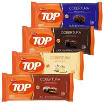 Kit 4 Barras Chocolate Cobertura Trufas/Bombons Top Harald