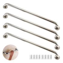 Kit 4 Barras De Apoio Banheiro 40cm Suporte para PCD Deficiente Físico e Idosos