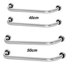 Kit 4 Barras De Apoio De Idoso Para Banheiro 2 40cm E 2 50cm