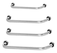Kit 4 Barras De Apoio Para Banheiro 1-40cm, 2-50cm E 1-60cm