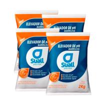 Kit 4 Barrilha Leve Elevador De Ph Mais Suall Para Piscinas