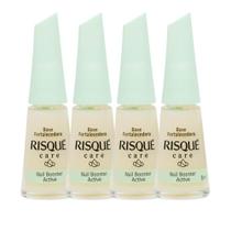 Kit 4 Base Fortalecedora Risqué Care 8ml