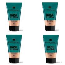 Kit 4 Base Vegana Cor 02 Bege 30ml - Ramona Make Up Kit 4 Base Vegana Cor 02 Bege 30ml - Ramona Make Up