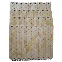 Kit 4 Bases Descanso Panela Madeira Retangular Marfim 27cm x 21cm Kit 4 Bases Descanso Panela Madeira Retangular Marfim 27cm x 21cm