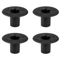 Kit 4 Bases Suporte De Pedestal Para Caixa Acústica De Som Profissional Acessório De Áudio Reforçado