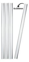 Kit 4 Bastões Agitadores 6x300mm Vidro Maciço Ponta Lapidada Kit 4 Bastões Agitadores 6x300mm Vidro Maciço Ponta Lapidada