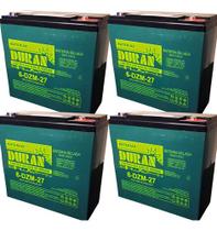 Kit 4 Bat 12v 27ah 6-dzm-27 Bike Bicicleta Moto Elétrica Cadeira De Rodas Motorizada Ciclo profundo - Kit 4 Bat 12v 27ah 6-dzm-27 Bike Bicicleta Moto Elétrica Cadeira De Rodas Motorizada Ciclo profundo -