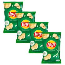 Kit 4 Batata Lays Sour Cream com 135g