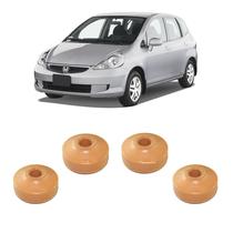 Kit 4 Batente Coxim Amortecedor Traseiro Honda Fit 2003-2005