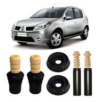 Kit 4 Batente Dianteiro Traseiro Sandero 2010 2011 2012 2013