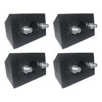 Kit 4 Batentes Maciços Calço de Borracha Para Caminhões Docas 145x60x80mm Borrachas Londrina