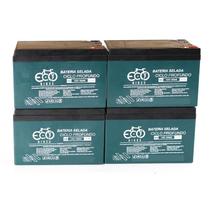 kit 4 Bateria Bicicleta Elétrica 12V 15AH Original Ecobikes
