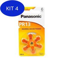 Kit 4 Bateria Panasonic Pr 13H Cart Com 6 Unidades