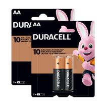 Kit 4 Bateria Pilha Alcalina Palito Duracell AA De 1.5V Games Controles Remoto Brinquedos Lanternas Kit 4 Bateria Pilha Alcalina Palito Duracell AA De 1.5V Games Controles Remoto Brinquedos Lanternas