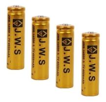 Kit 4 Bateria Recarregável Jws 14500 3.7 6800mah para Lanterna Kit 4 Bateria Recarregável Jws 14500 3.7 6800mah para Lanterna