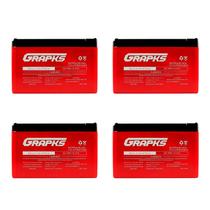 Kit 4 Baterias para Bicicleta Elétrica 12v 14 amperes Ciclo Profundo Bike Elétrica Patinete Elétrico