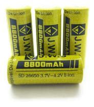 Kit 4 Baterias Recarregável 26650 8800Mah 3.7 A 4,2V