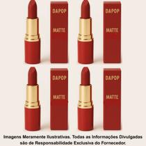 Kit 4 Batom Em Bala Matte Cor 4 - Dapop