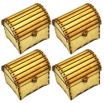 Kit 4 Baú Bauzinho Mdf Lembrancinha Aniversário Formatura Kit 4 Baú Bauzinho Mdf Lembrancinha Aniversário Formatura