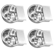 Kit 4 Bebedouro Automático Animais Cães Suíno Alumínio 4 L